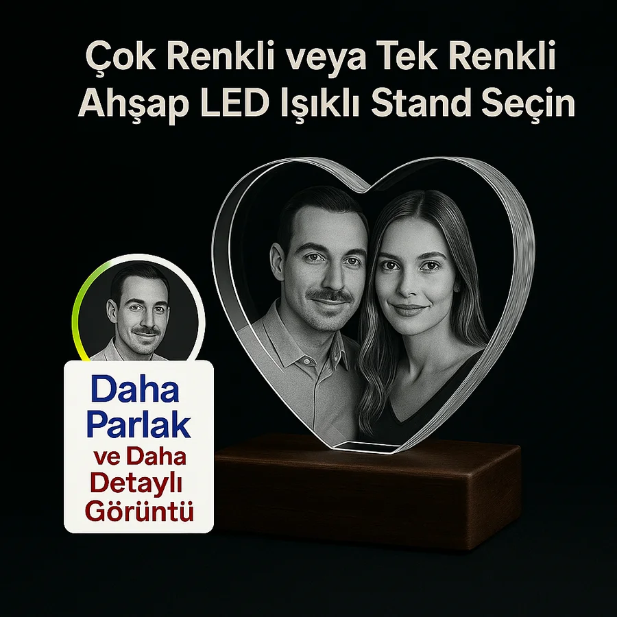 3D Kristal Kalp