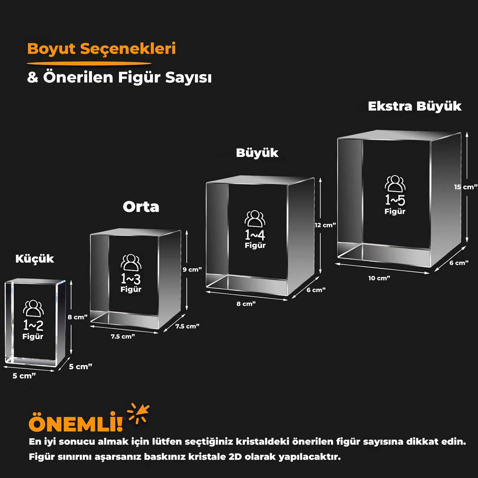 3D Kristal  Dikdörtgen