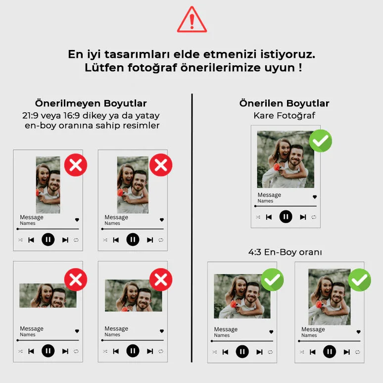 Kişiye Özel Fotoğraflı Plak