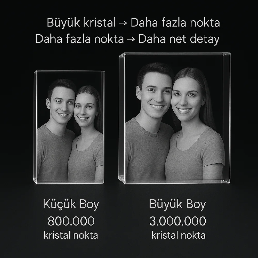 3D Kristal  Dikdörtgen